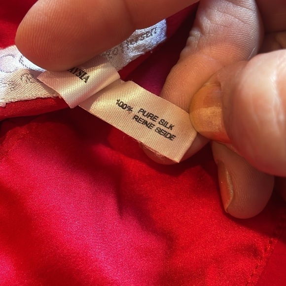 Cocoon by Randi Kristoffersen Red Silk Gown - Picture 4 of 11